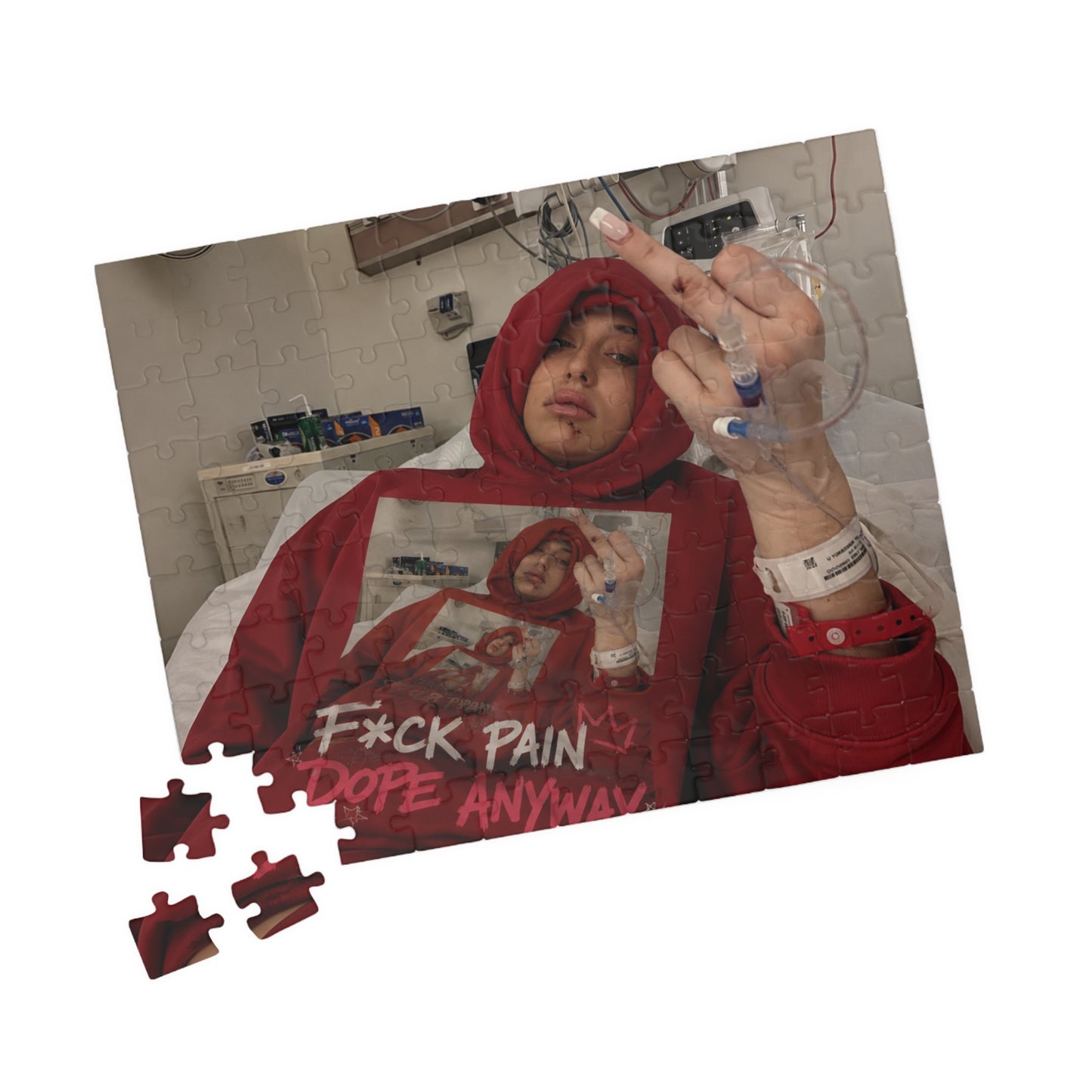 'F*ck Pain, Dope Anyway' Hooded Selfie Puzzle (110–1014 pcs)